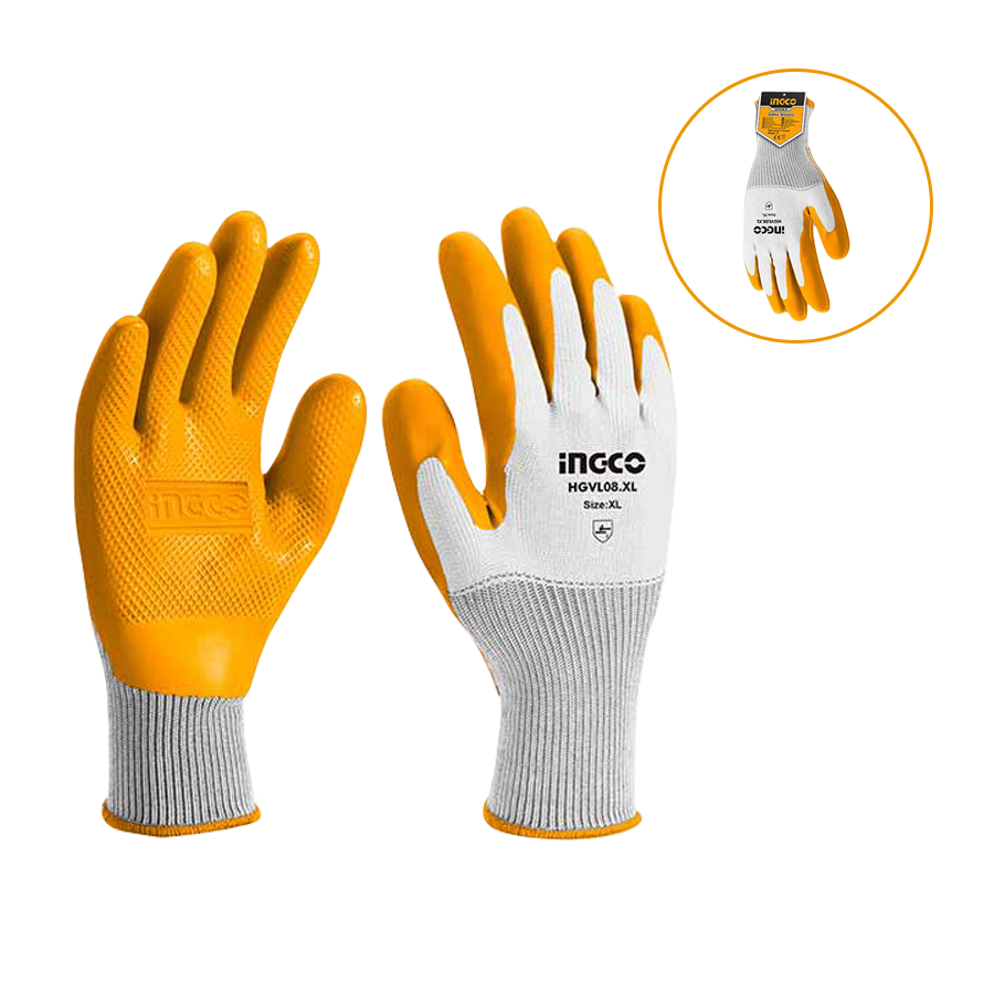 Industrial High Grade T/C Shell Cut-Resistance Latex Gloves HGVL08-XL ING-SE - Image 2