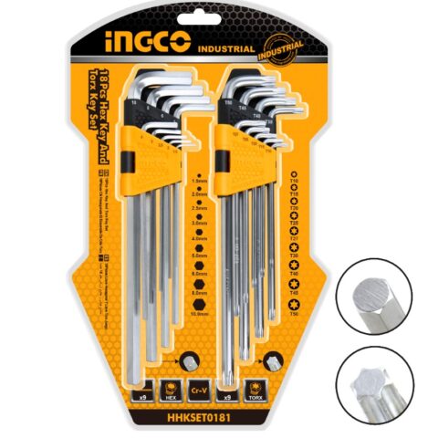 18 Pcs / Set Hex Key and Torx Key HHKSET0181 ING-HT