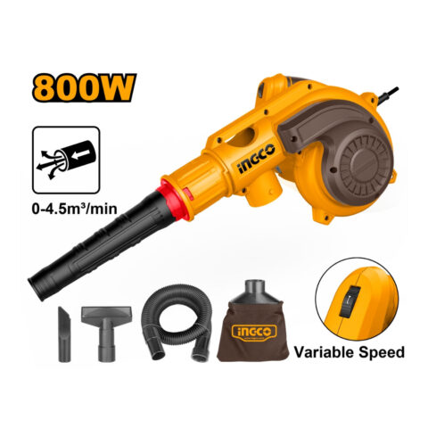 Ingco 2-IN-1 Vacuum Blower 800W Dust Extractor CPU Blower AB8038P ING-PT