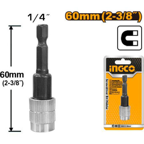 60mm(2-3/8") Screwdriver Bit Holder with Release ABH40606 ING-AC