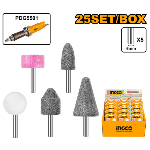 5 Pcs Stones for Straight Grinder Accessories for Die Grinder AKB0502 ING-AC