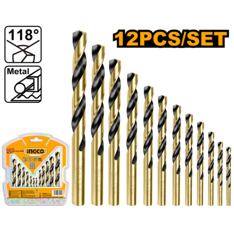 12 Pcs Cobalt Drill Bit Set AKDB1125 ING-AC