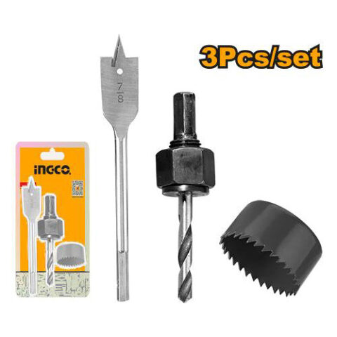 3 Pcs Hole Kit Lock Installation Hole Saw Set AKHS302 ING-AC
