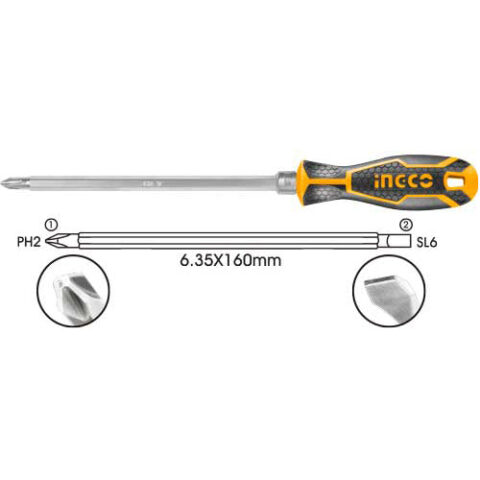 2-in-1 Interchangeable Screwdriver Set AKISD0201 ING-AC