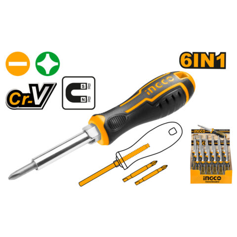 6-in-1 Screwdriver Set AKISD0608 ING-AC