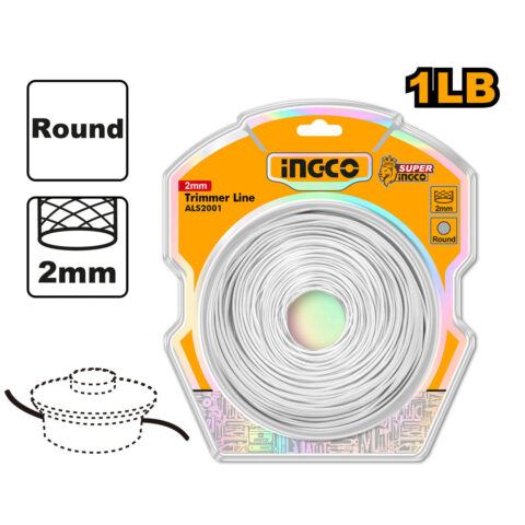 2mm Round Trimmer Line for GBC5434421 Gasoline Grass Trimmer ALS2001 ING-AC