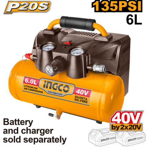 Lithium-ion air compressor Voltage:40V(20V*2) CACLI2003 ING-CT