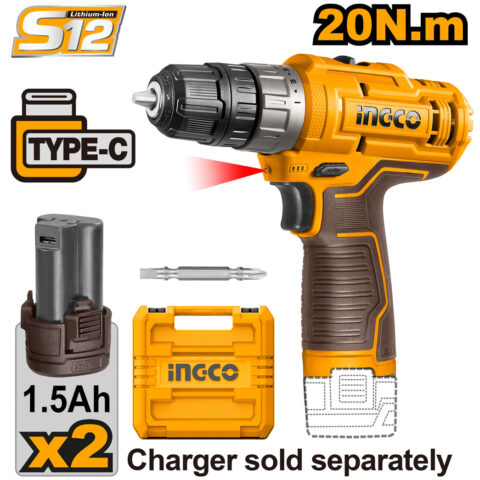 S12 Series Lithium-Ion Cordless Drill CDLI12202 ING-COR