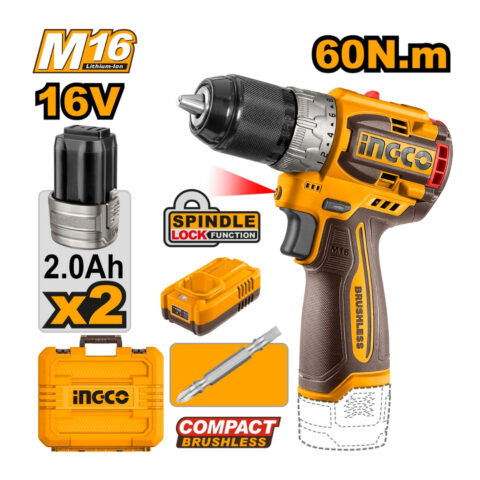 16V/M16 Lithium-Ion Brushless Motor Compact Cordless Drill CDLI16682 | CDLI1668 ING-COR