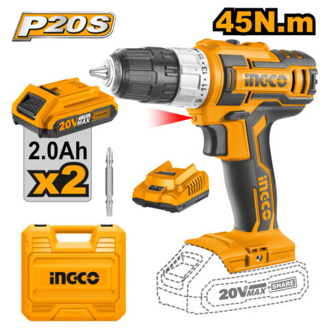 Lithium-Ion Cordless Drill 20V POWERSHARE CDLI200215 ING-CT