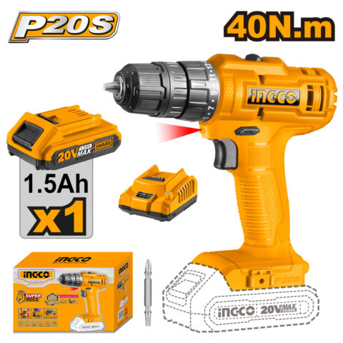P20S 20V Fast Charging Lithium-Ion Cordless Drill CDLI20032 ING-COR