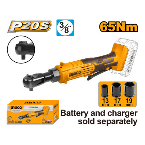 Lithium-Ion Drive Ratchet 20V Square Drive: 9.53mm (3/8") CDRLI2060151 P20S ING-MT
