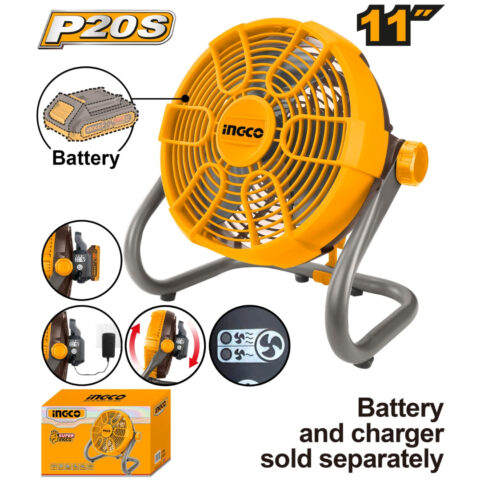 Rechargeable Fan 11" 2 Speed 20V CFALI2002 P20S ING-CT