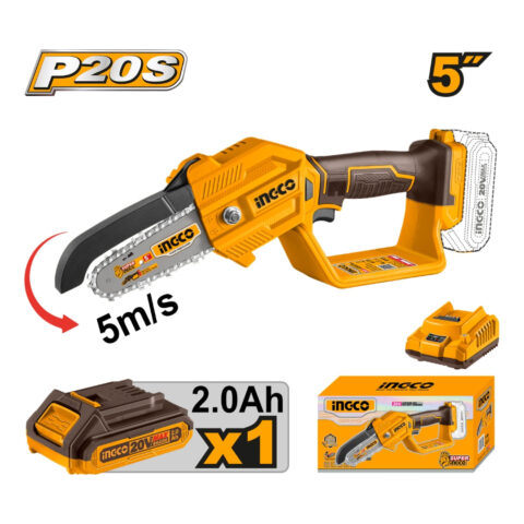 Ingco 5inches(130mm) Lithium-Ion Pruner Saw Bar 20V CGSLI2058 P20S ING-CT