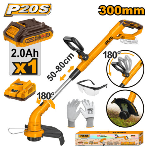P20S 20V Lithium-Ion Cordless Grass Trimmer CGTLI20301 ING-GT