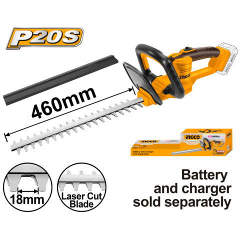 P20S 20V Lithium-Ion Hedge Trimmer 18 Inch CHTLI20018/CHTLI400282 ING-GT