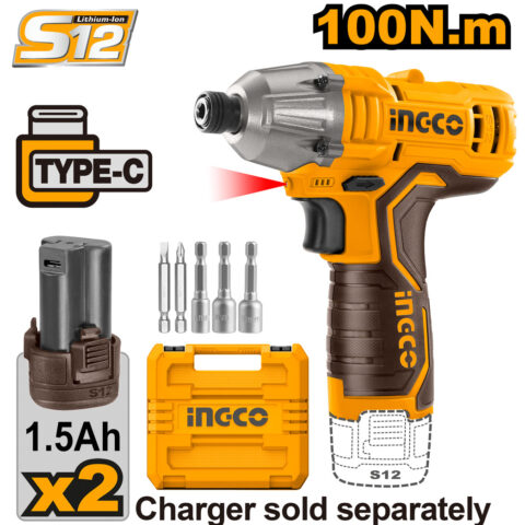 Lithium-Ion Impact Driver Power Tool 12V CIRLI1201 | CIRLI12015 ING-CT
