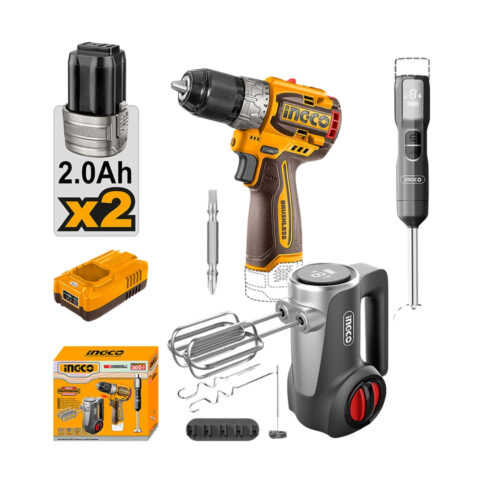 3 PCS Combo Kit 16V M16 Cordless Screwdriver + Mixer + Mixer CKLI1638 ING-HT