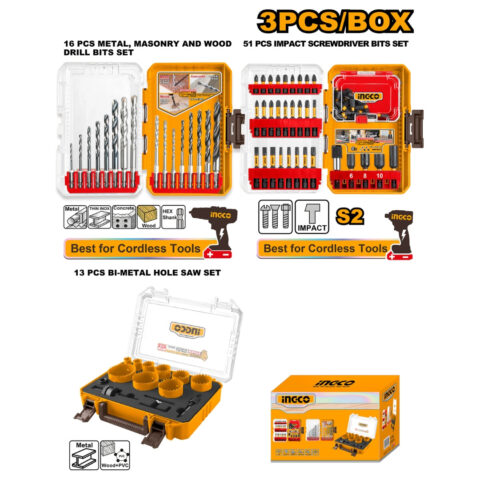 Ingco Set of 3 PCS Combo Set Accessories only COS23031 ING-HT