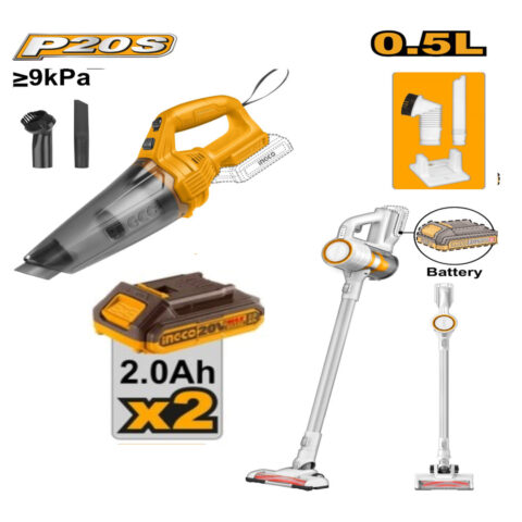 Ingco P20S/20V Lithium-Ion Cordless Vacuum Cleaner COSLI29832 ING-CT