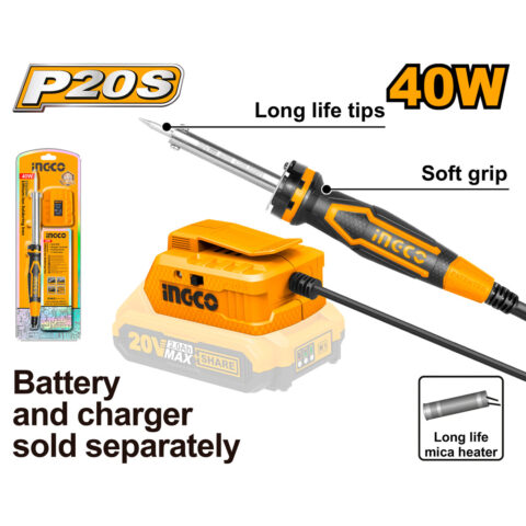 P20S 20V Lithium-Ion Cordless Soldering Iron CSILI2001 ING-COR