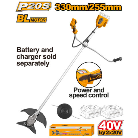 P20S 20V/40V Cordless Brushless Motor Grass Trimmer / String Trimmer CSTLI20018 ING-GT