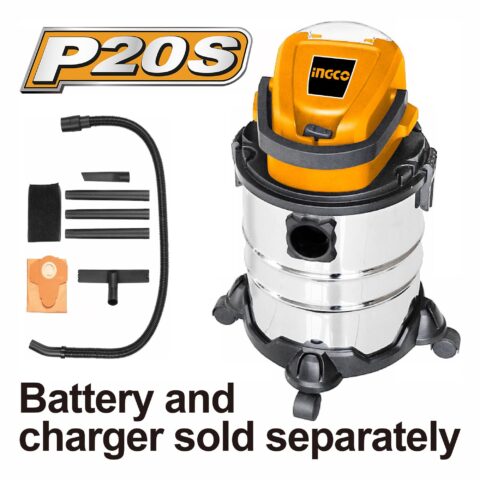 P20S 20V Cordless Li-Ion 20 Liter Vacuum Cleaner CVLI2005E ING-COR