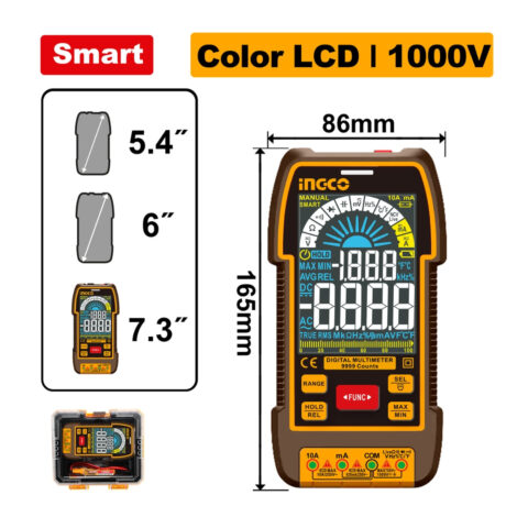 TRUR RMS 9999 counts Digital Multimeter Multi Tester DM110004 ING-MT