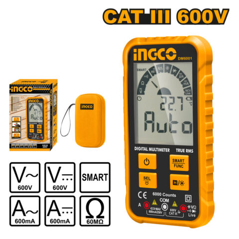 LCD Digital Multimeter 600V/60Mohm/60mF/600mA DM6001 ING-MT