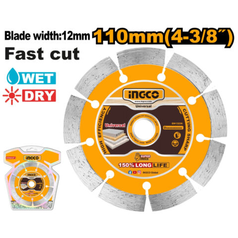 Dry Diamond Disc 4-3/8in(110mm)x 20mm DMD011101 ING-AC
