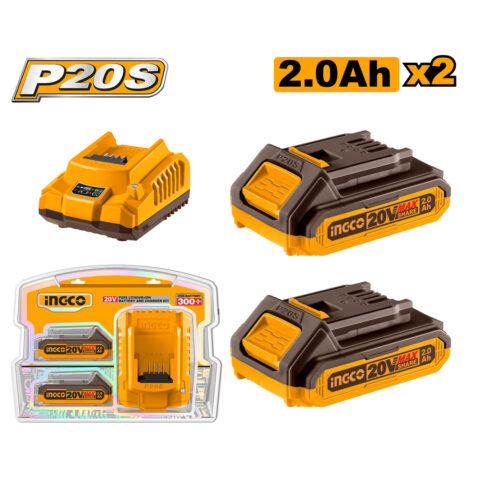P20S 20V Lithium-Ion Battery and Charger Kit FBCPK1222 ING-AC