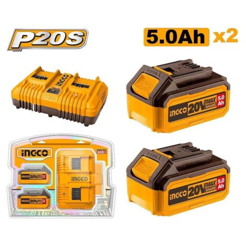 P20S/20V 5.0Ah Lithium-Ion Battery And Charger Kit FBCPK2425 ING-AC