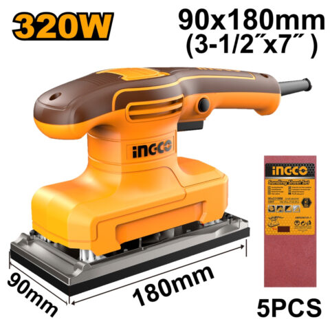 Ingco Finishing Sander Sanding Machine Power Tools 90 x 180mm 320W FS3216 ING-PT