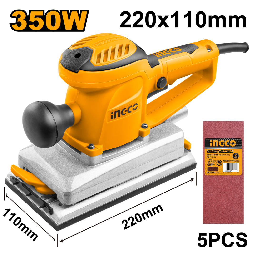 Industrial Fast Clamp Finishing Sander 350 Watts FS35028 ING-PT