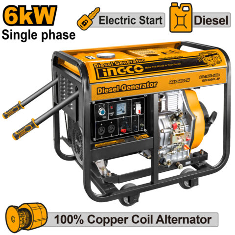 6Kva Diesel Generator 15 Liter 6000W GDE60001-5P ING-EN