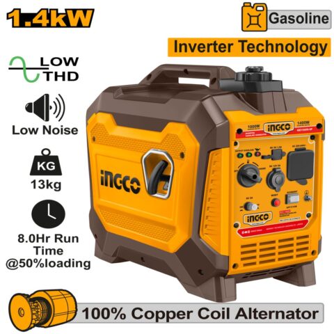 Ingco Inverter Gasoline Generator 1.5KVA (220-240V) GEI15006-5P ING-EN