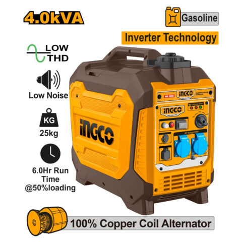 Inverter Gasoline Generator 4.0KVA 220-240V 60Hz GEI40006-5P ING-EN