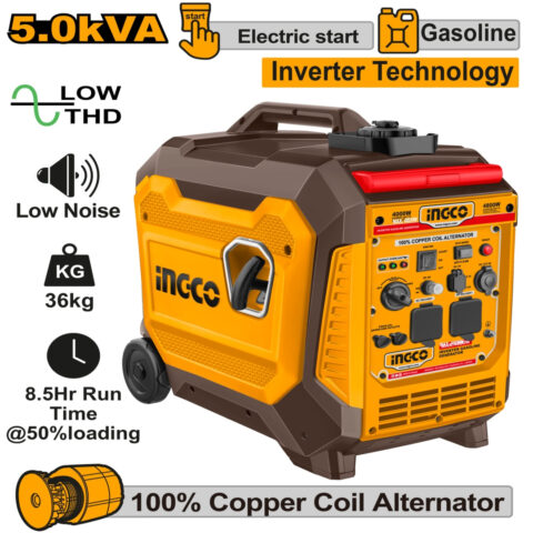 Inverter Gasoline Generator 5.0KVA 220-240V 60Hz GEI50006-5P ING-EN