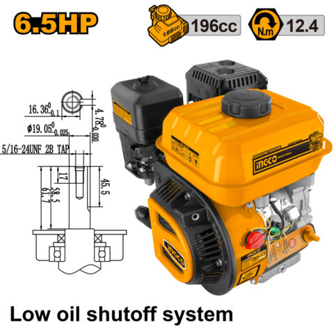 Industrial Gasoline Engine Generator 6.5HP GEN1682 ING-EN