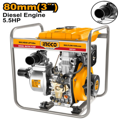 3 Inch Diesel Engine Water Pump 5.5HP GEP301 ING-WP