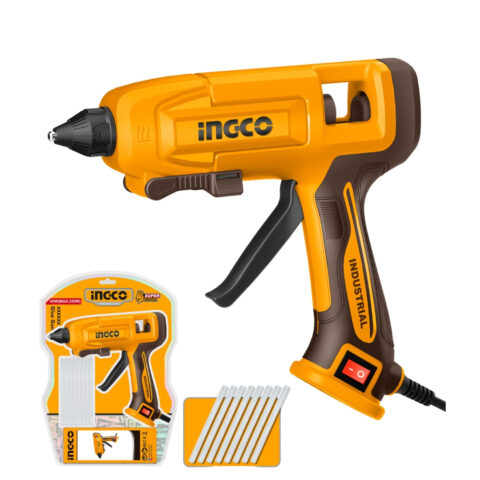 Ingco Electric Glue Gun 45W-Max250W with 8pcs (150mm) Glue Stick GG408 ING-PT