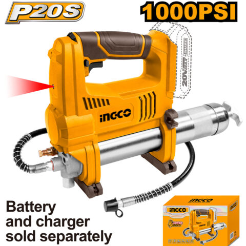 P20S 20V Industrial Lithium-Ion Cordless Grease Gun GGLI2010 ING-COR