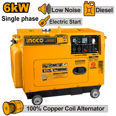 9 HP Silent Type Diesel Generator Set 6Kva GSE60001-5P ING-EN