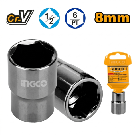1/2" Hexagonal Socket CR-V Quality ING-AC