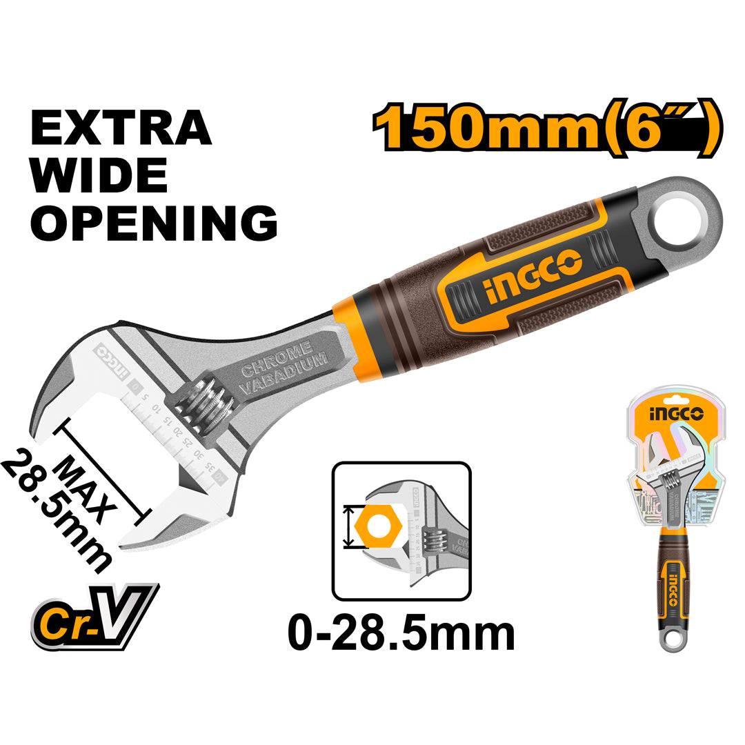 Industrial 6 Inch Adjustable Wrench HADW131068 ING-HT