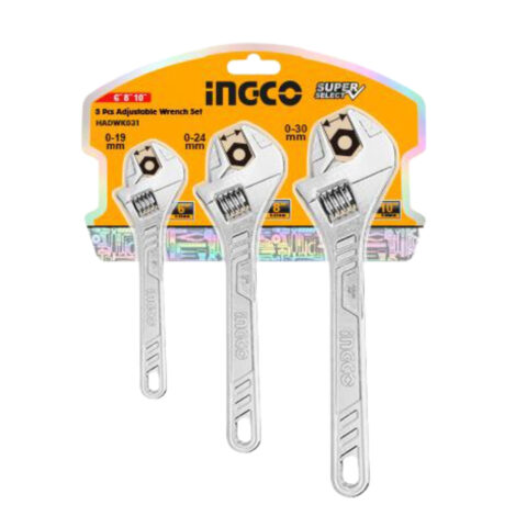 3 Pcs Adjustable Wrench Set HADWK031 ING-HT