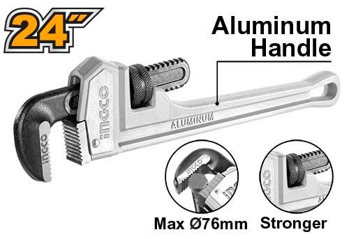 Pipe Wrench 24 Inch Aluminum Handle HALPW0124 ING-HT - Image 2