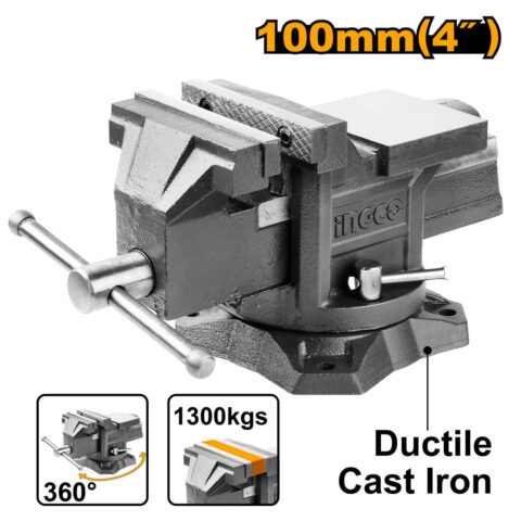 Bench Vise 4 Inch with Anvil Tape HBV084 ING-HT