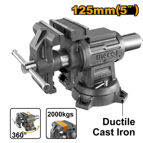 4 Inch Bench Vise with Anvil Woodworking Gripping HBV085 ING-HT