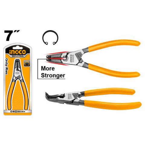 7 Inch/180mm Circlip Pliers Bent Head Internal HCCP261804 ING-HT